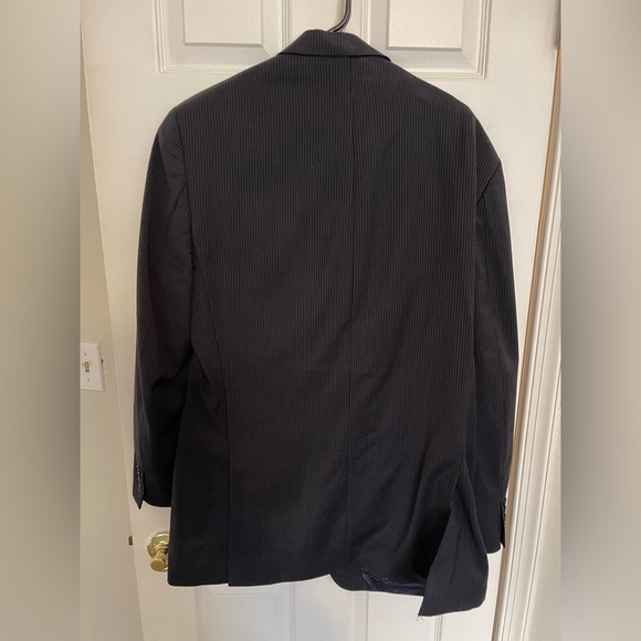 Calvin Klein Navy Blue pinstripe suit - Picture 3 of 4